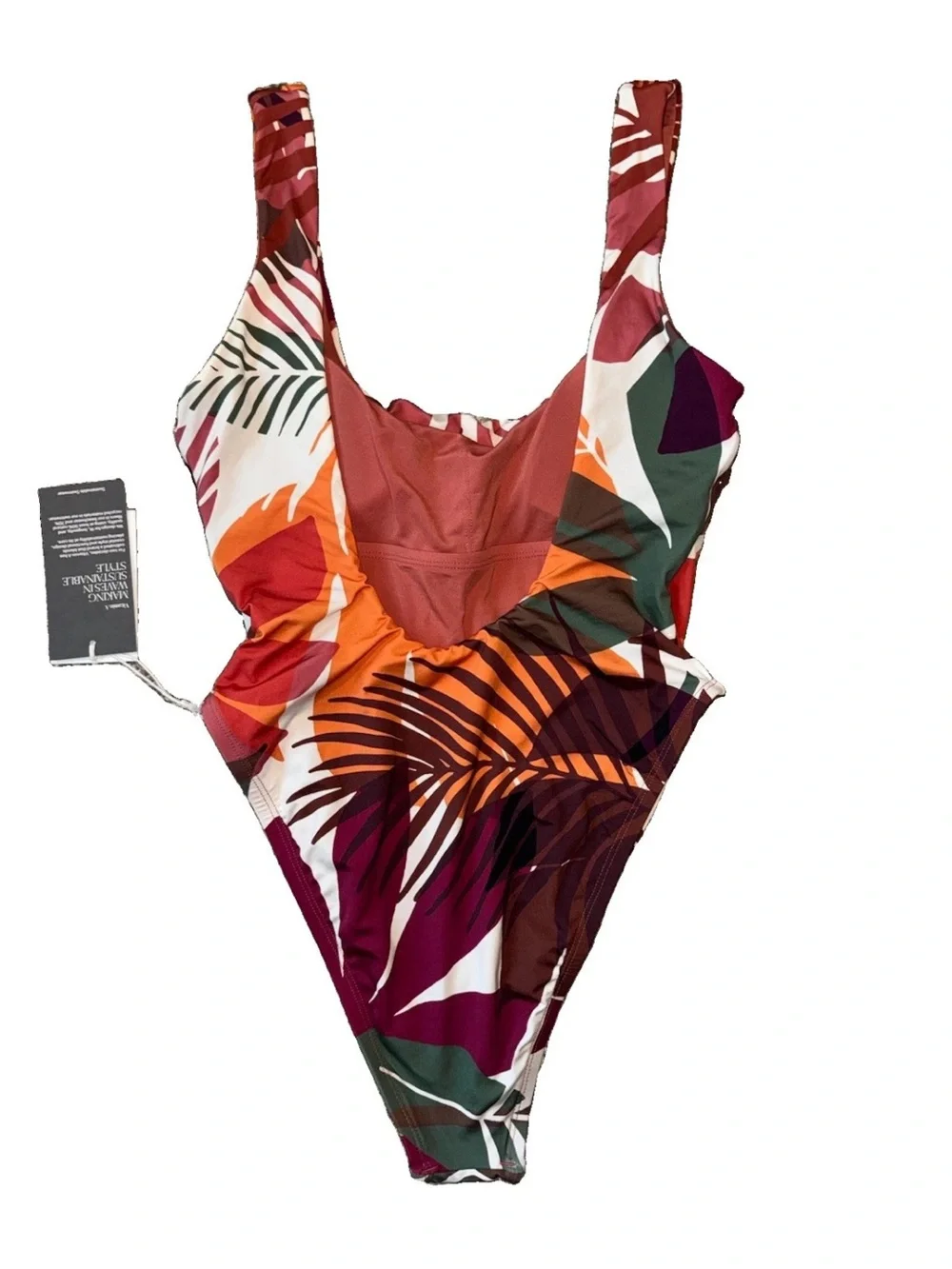 Vitamin A Coral & Orange Tropical One-Piece Swimsuit